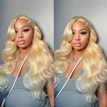 Blonde #613 Body Wave Human Hair 13x4 HD Lace Front Wig